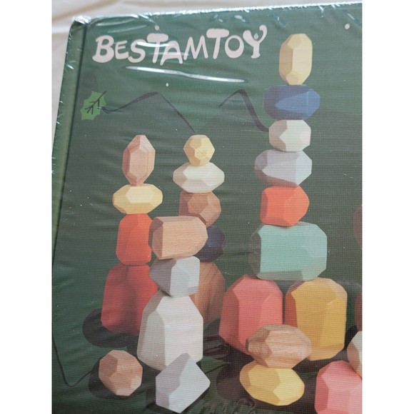 Wooden Stacking Stones 36 PSC - Picture 3 of 4